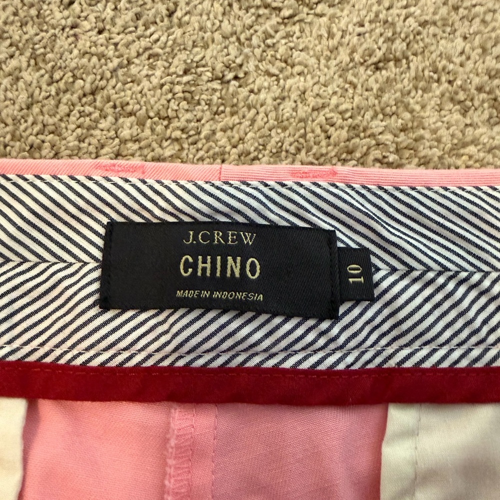 J. Crew Pink Women’s Chino Shorts - Picture 3 of 3